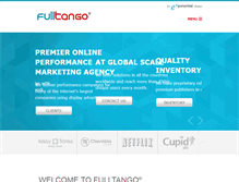 Tablet Screenshot of fulltango.com